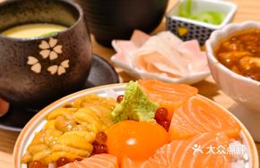 Sea Urchin Salmon Donburi