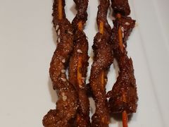 烤现切新鲜牛肉串-辣小鲜·南昌大排档(船山路店)