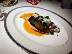 香烤新鲜橙鲷鱼佐法葱奶油汁-弗兰克牛排西餐厅Ribone steak house(柠檬花园店)