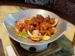 蒜香蜜汁排骨-绿茶餐厅(乐峰广场店)