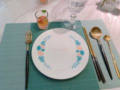 餐具摆设-蜜桃花开·中西融合菜E&W(南长街店)