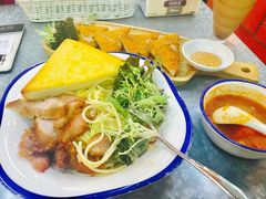 芝士烧猪颈肉捞一丁-阿飛冰室(下沙店)