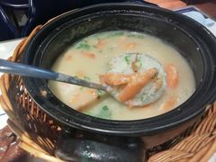 鲜虾干贝砂锅粥-肉神潮汕卤鹅