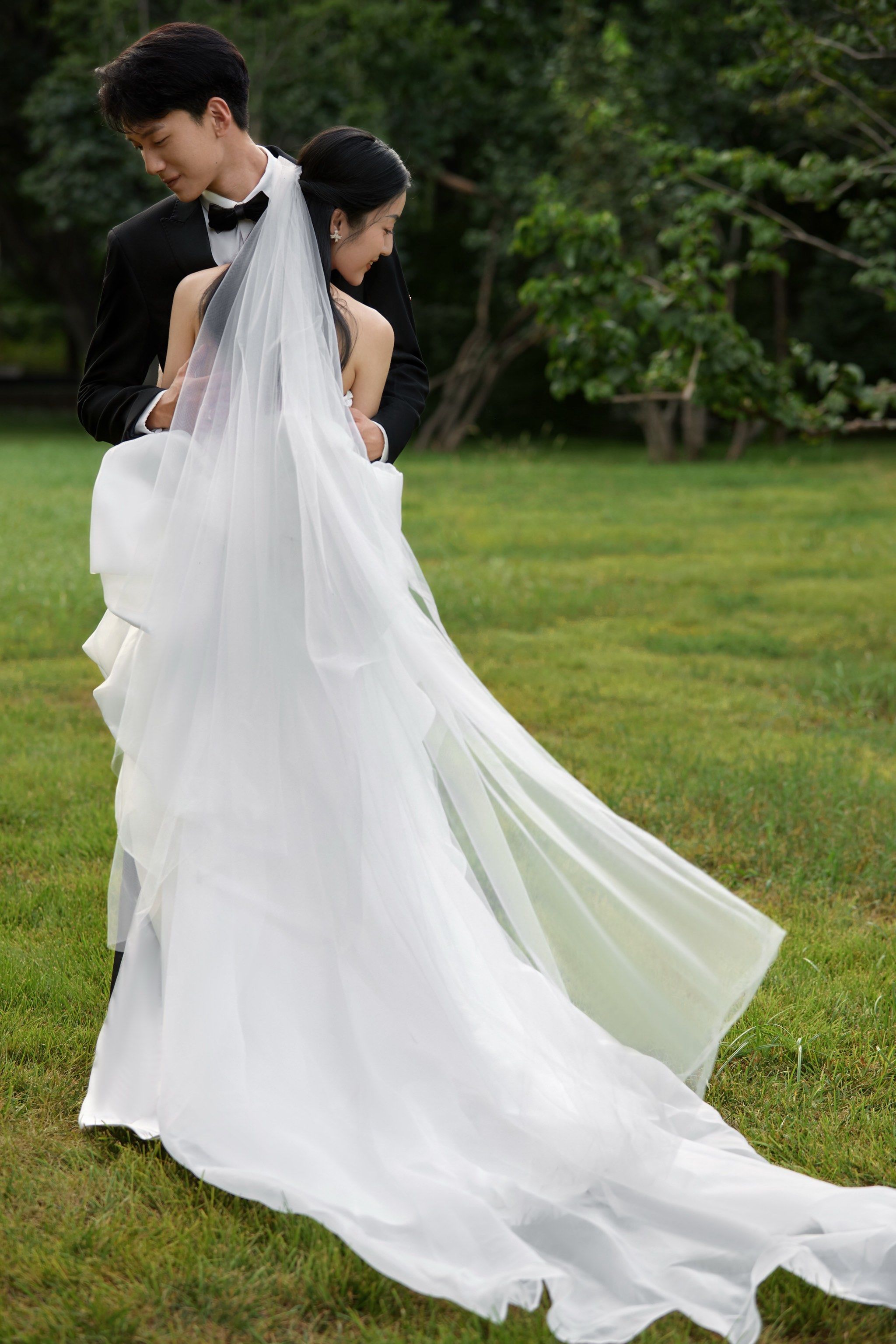 小清新森系婚纱照