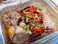 锡纸烤脑花-东直门小院烧烤(回龙观东大街店)