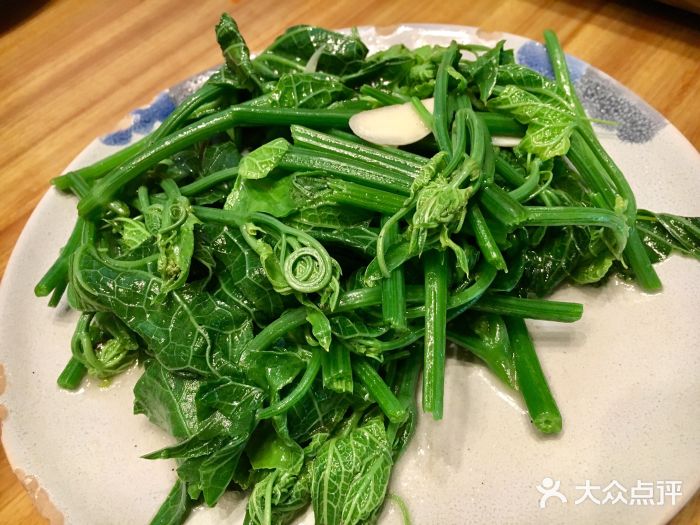 山茶雲南菜(永安裡店)清炒絲瓜尖圖片