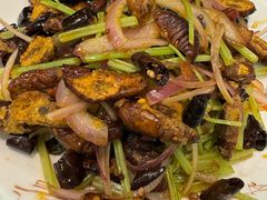 干煸蚕蛹-黄家饺子东北特色菜馆(湖滨商业街店)