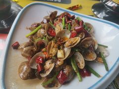 辣炒花甲-嘎嘎鸭脑壳江湖菜(五里店)