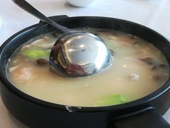 青瓜鲜菌煮虾滑-民福居烤鸭店(石榴庄店)