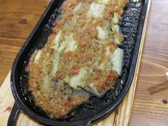 铁板蒜蓉茄子-老东镇啤酒屋海鲜加工·蒸汽海鲜·海鲜烧烤(台东店)