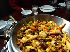 -东来菜馆•手抓海鲜家常菜•海鲜锅贴(鸽子窝店)