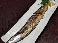 盐烤秋刀鱼-竹之月日本料理铁板烧(香江花园店)