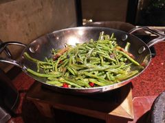 干锅扁豆丝-绿茶餐厅(华联万柳店)