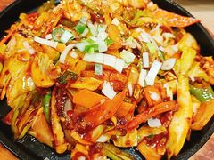 辣炒鱿鱼-全州豆芽汤饭
