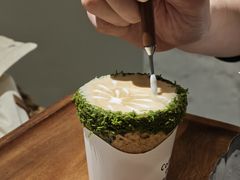開心果脆皮筒卡布-城南花开咖啡(稻花村店)
