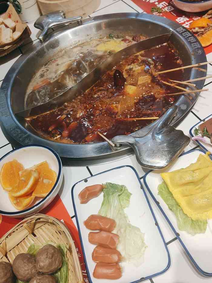 贤合庄卤味火锅(襄城武商店)-"第一次吃贤合庄,感觉还行吧!