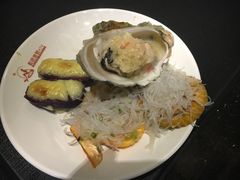 蒜蓉生蚝、扇贝、芝士焗番薯-蓝色派对KTV(聚然广场店)