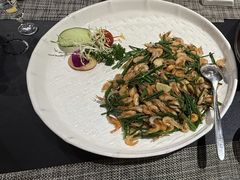韭菜河虾-禾悦庄餐厅