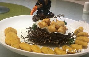 Potato Pancake with Squid Balls
