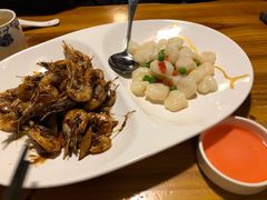 油爆虾和虾仁双拼-兴农记