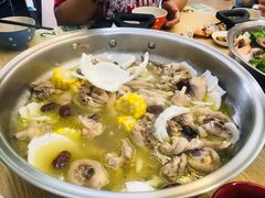 纯椰青汤底椰子鸡-派派茶客(金杏花园店)
