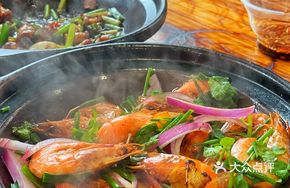 Searing Fresh Giant Prawn