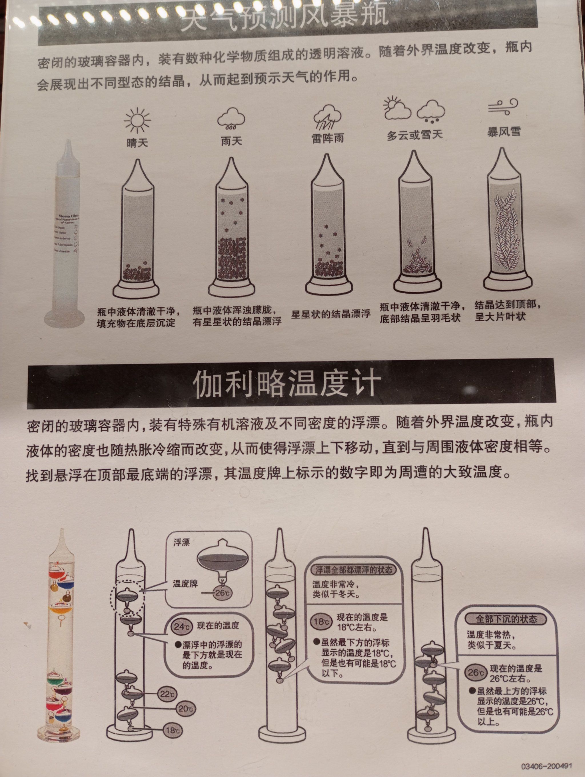 什么?通过一个小瓶子就能知晓温度和天气!