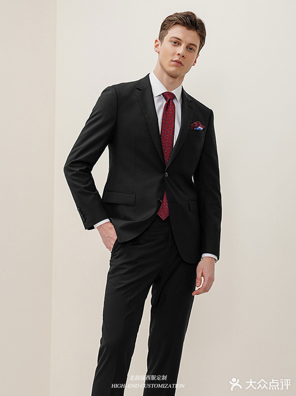 重庆西服丨黑色西服穿上身✅真的很高级☕️