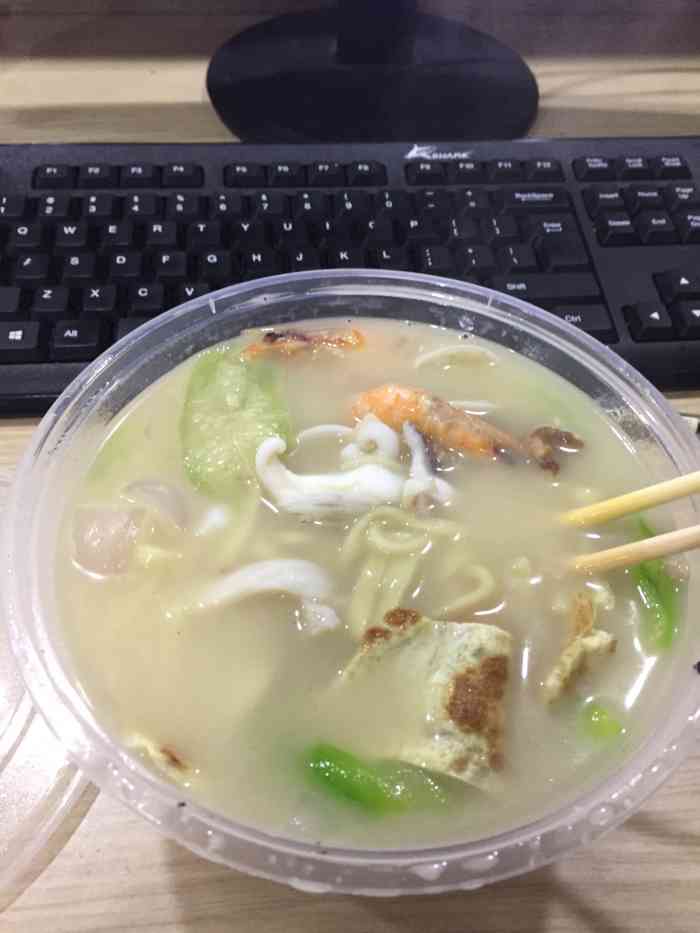 乐清海鲜面馆-"三鲜粉干一如既往地好吃,之前打包过几次,.