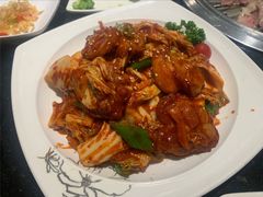 五花肉炒泡菜-青松馆韩国料理(香港中路佳世客店)