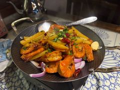 油爆基围虾-肖记公安牛肉鱼杂馆·省级非物质文化遗产(崇仁路江滩直营店)