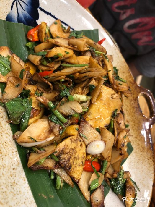 七彩云原生态云南菜包烧牛肝菌图片