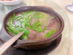 胡椒韭菜浸猪红-区海鸡场饭店(石壁店)