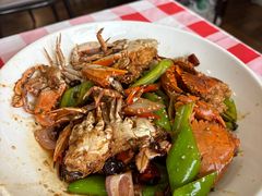 辣炒花盖蟹-李氏疙瘩汤·本地海鲜·老烟台菜(所城里店)