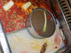 辣菌骨锅底-巴渝瓦肆重庆鲜火锅(宝龙环湖店)