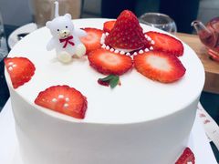 小红花简约款动物奶油蛋糕-艾加柒克蛋糕茶歇甜品台(春熙路店)