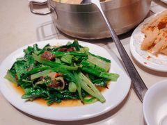豆豉炒油麦菜-肥仔文澳门猪骨煲(南京西路店)