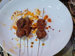 -陕北农家小吃风干羊肉剁荞面