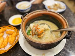 螃蟹田鸡粥-适口餐厅砂锅粥(公信路总店)