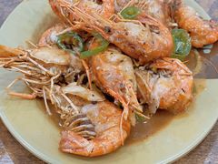 胡椒罗氏虾爆膏-贞姨美食·老字号海鲜大排档