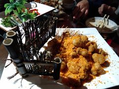 -东来菜馆•手抓海鲜家常菜•海鲜锅贴(鸽子窝店)