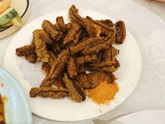 现炸纯牛肉松肉-金家老三饭庄(常营店)