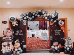 -团子宝宝宴派对百日宴生日布置策划·求婚策划·气球布置别墅民宿