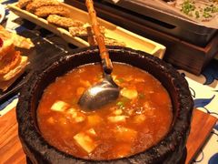 石锅鸡汤豆腐-绿茶餐厅(王府井永宁门店)