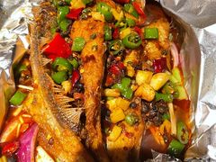 葱椒鲈鱼-绿茶餐厅(布吉万象汇店)