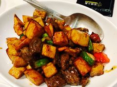 珍菌爆牛肉粒-汤城小厨•粤菜•靓汤(金宝街店)
