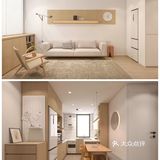 80㎡日系原木风🍂卡座设计拯救小户型餐厅