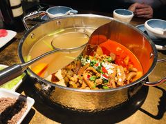 鲜牛杂鸳鸯锅-左庭右院鲜牛肉火锅(新梅广场店)