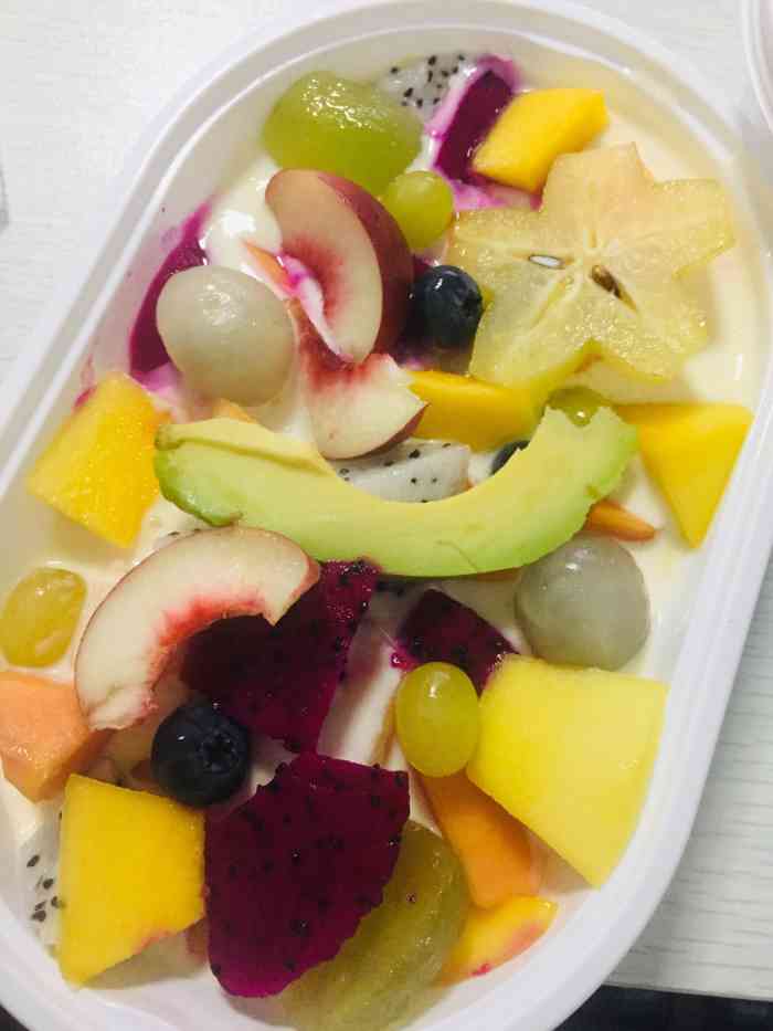 姜姜水果捞,炒酸奶,芋圆(即墨店)-"点的炒酸奶外卖,有普通版本的和厚