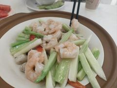 芥兰石烹虾-香山湖华璋大酒店(新浦路店)